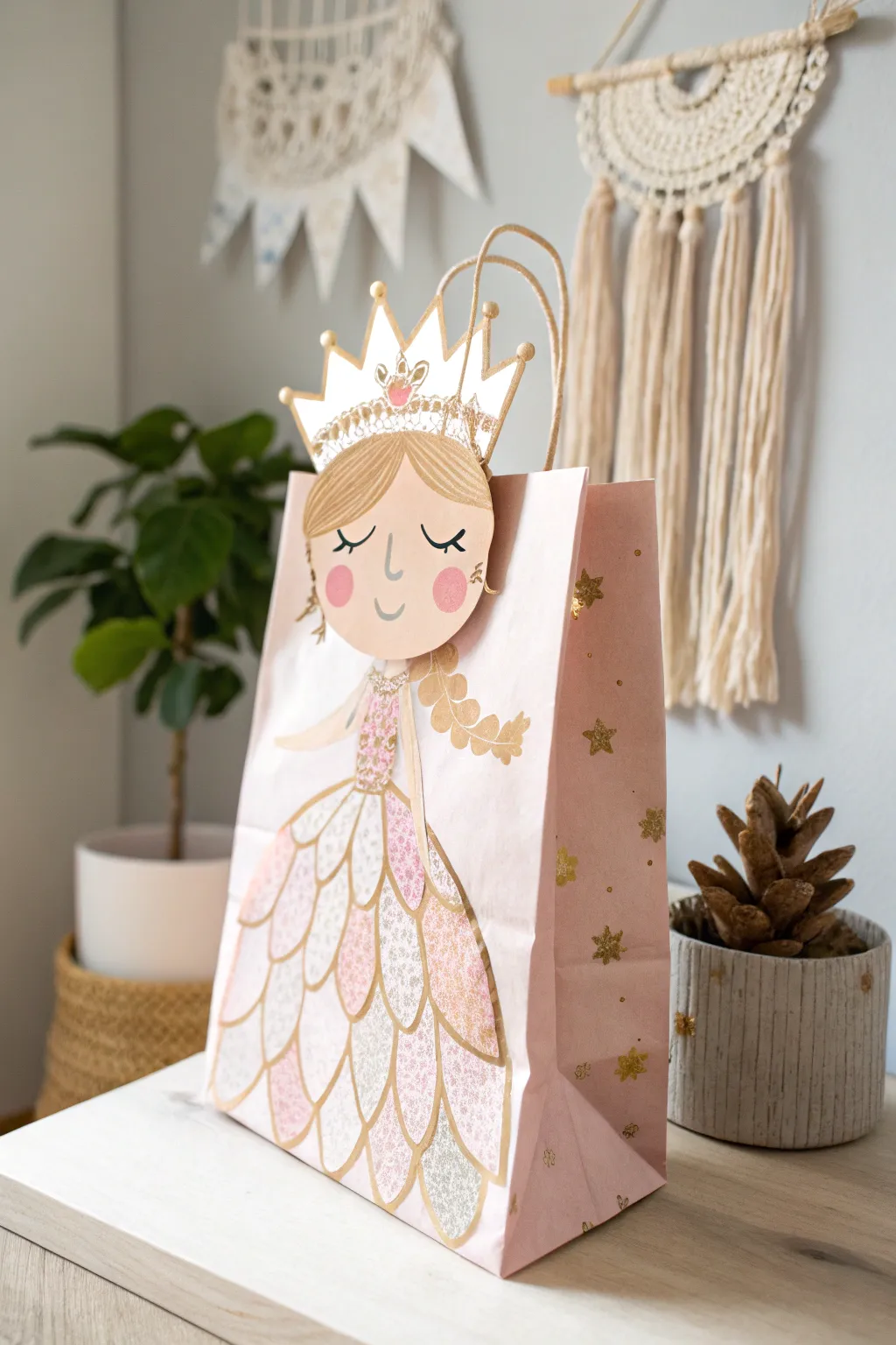 Unleash imagination with this enchanting princess paper bag puppet – where simple crafts meet magical storytelling!