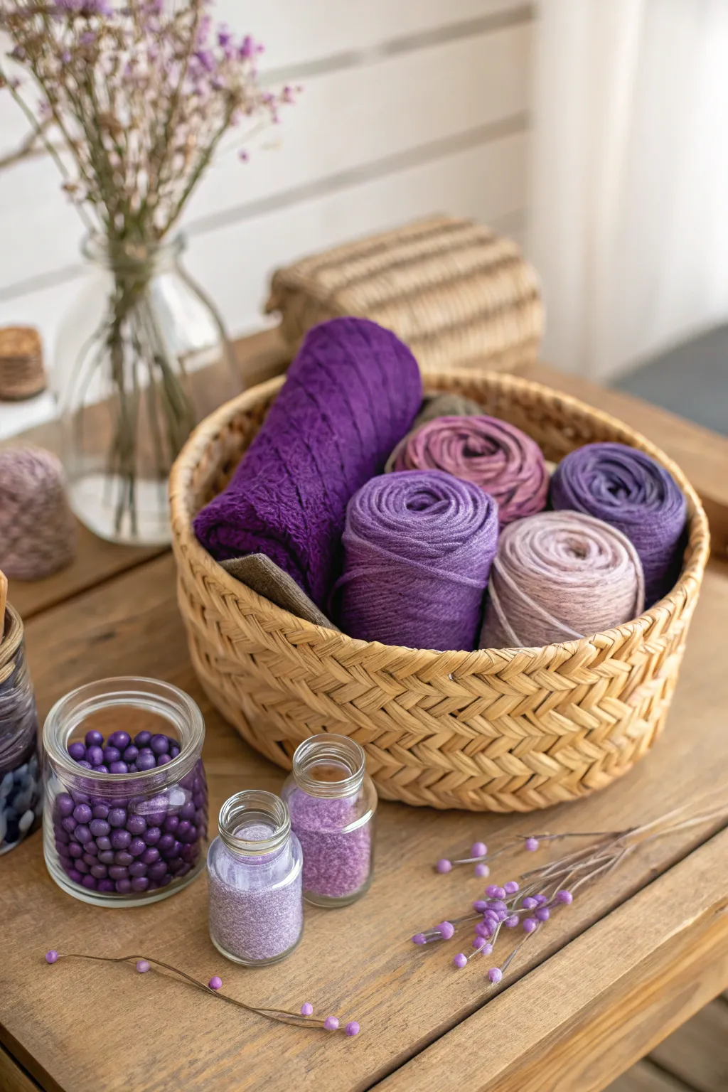 Ignite creativity with a touch of purple magic. 🎨✨ #PurpleCraftBox #ScandiBoho #CreativeInspiration