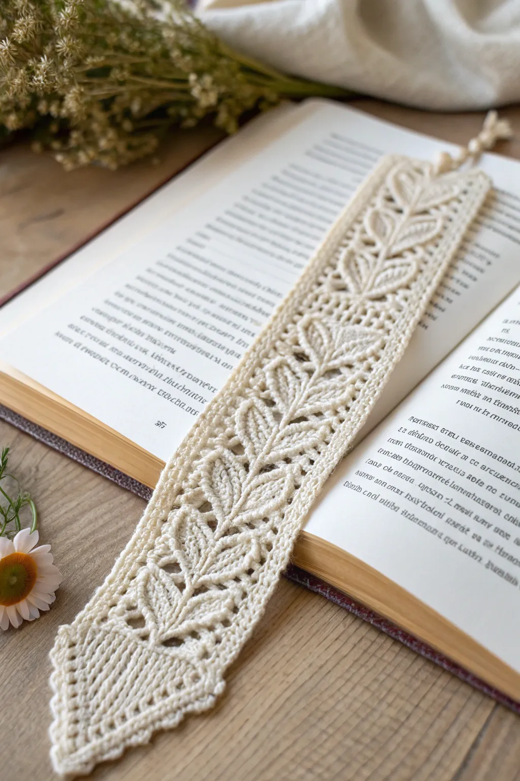 Crafted with love: A charming crochet bookmark for your literary adventures.