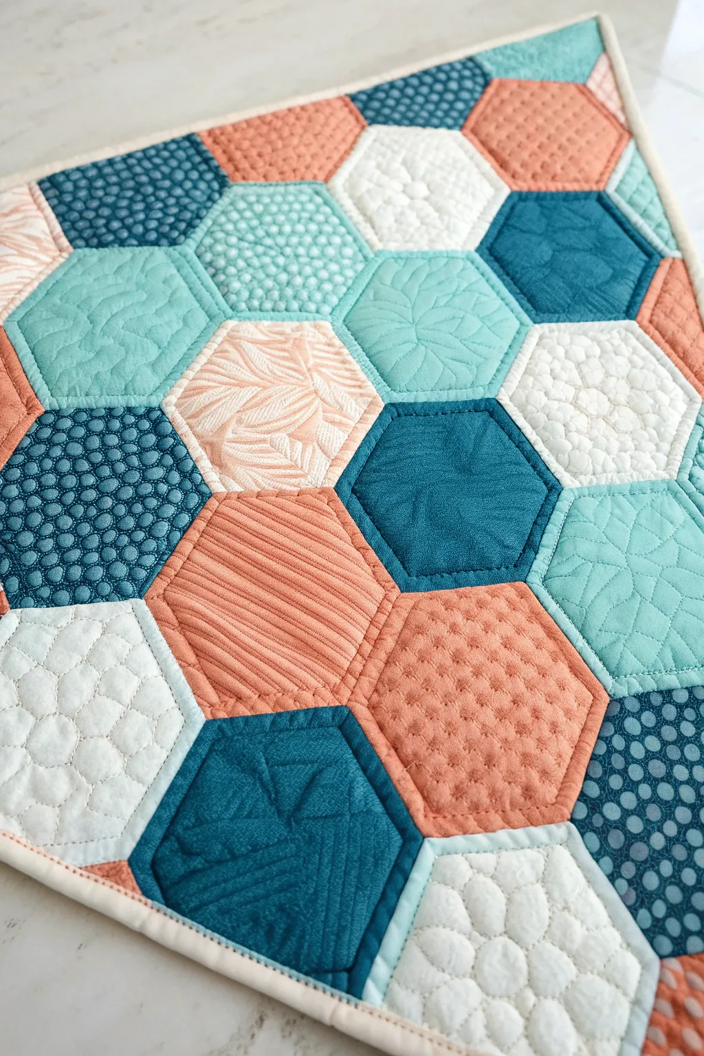 Embrace the art of Hexagon Harmony, where modern design meets timeless craftsmanship.