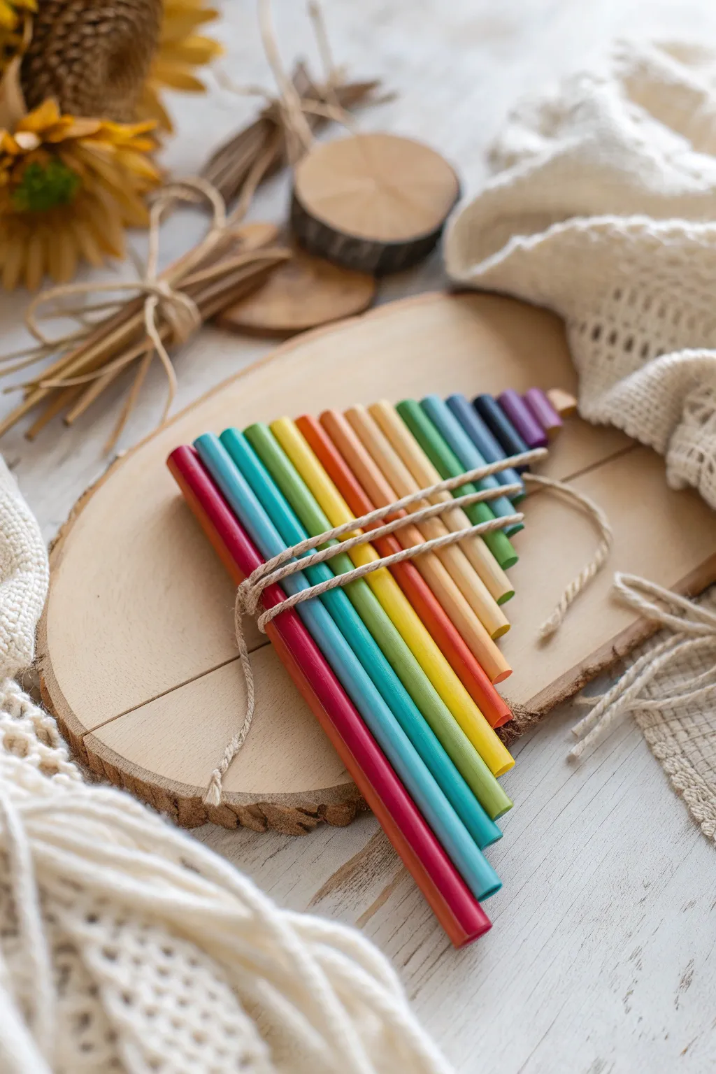 Transform everyday straws into a melodious masterpiece with this chic DIY pan flute!