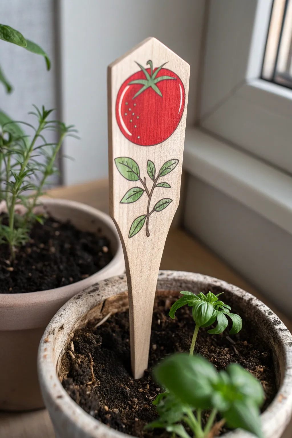 Add a pop of color to your garden with these charming tomato plant markers!
