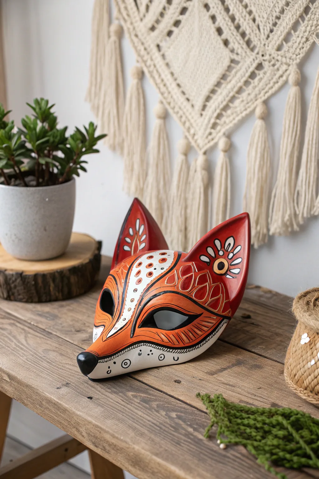 Embrace your wild side with this stunning red fox therian mask, a perfect blend of artistry and nature.