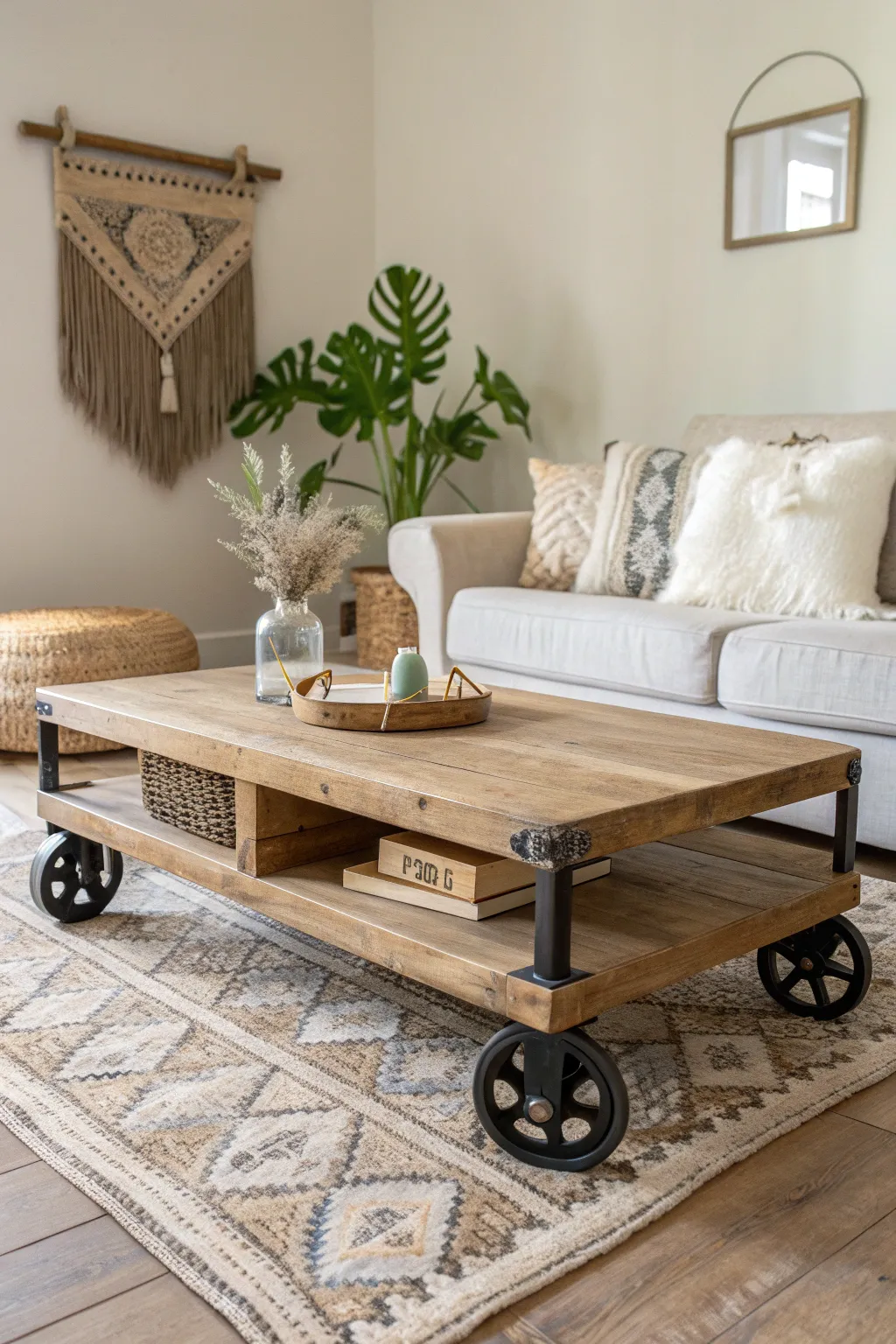 Embrace mobility and style with repurposed elegance. #ScandiBohoVibes