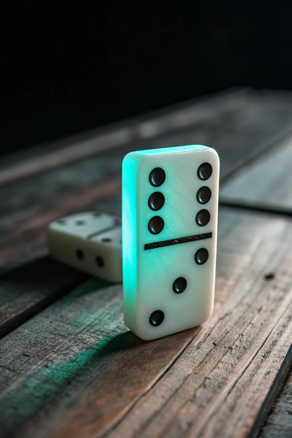 Illuminate your game nights with enchanting glow-in-the-dark resin dominoes.