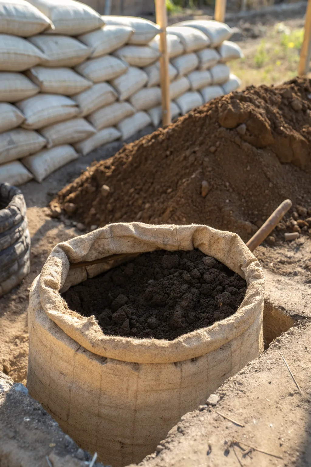 Experience the art of sustainable craftsmanship with eco-friendly earthbag root cellars.