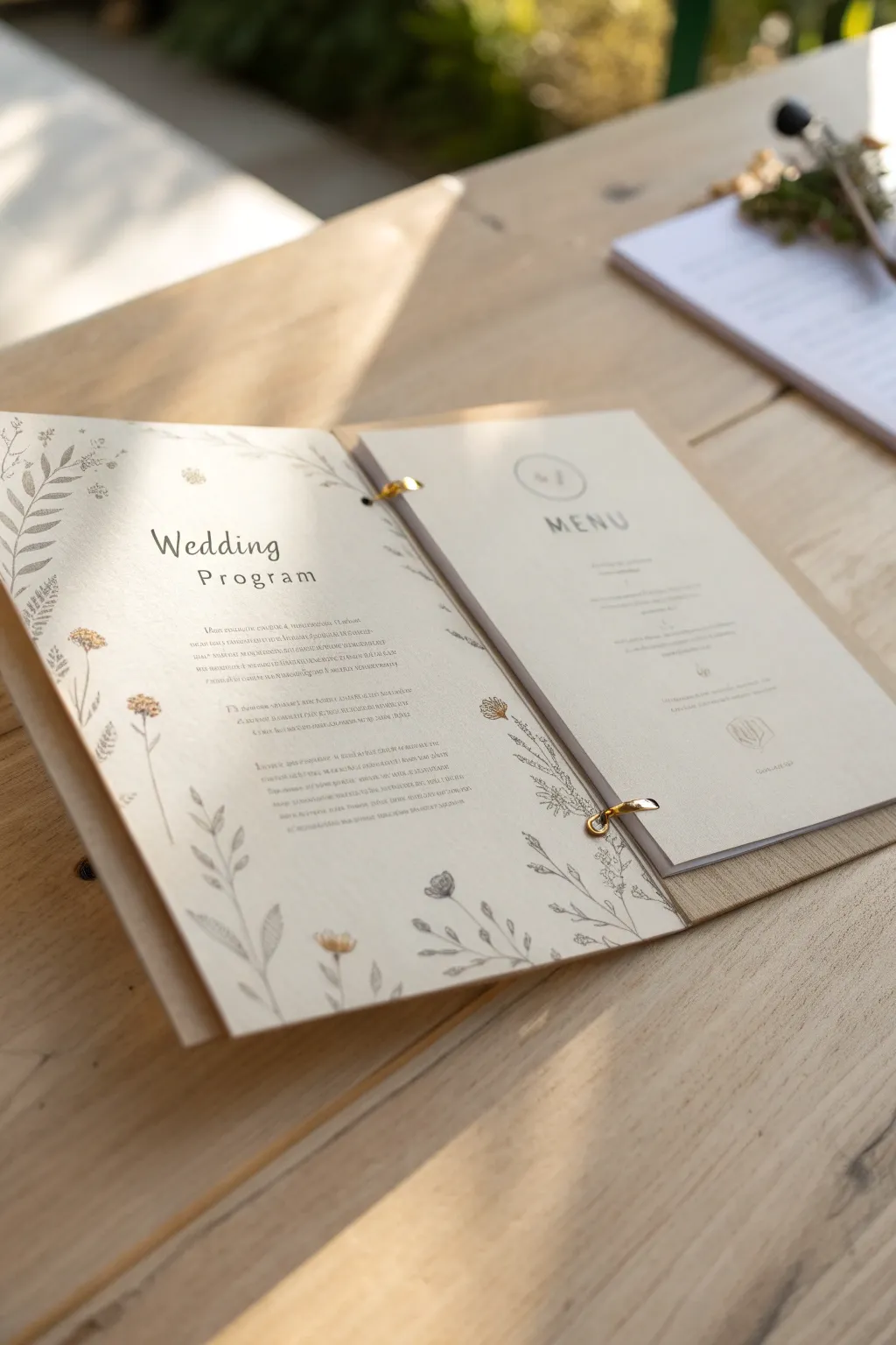 Capture the essence of your wedding day with a minimalist scrapbook page that speaks volumes through simplicity and elegance.