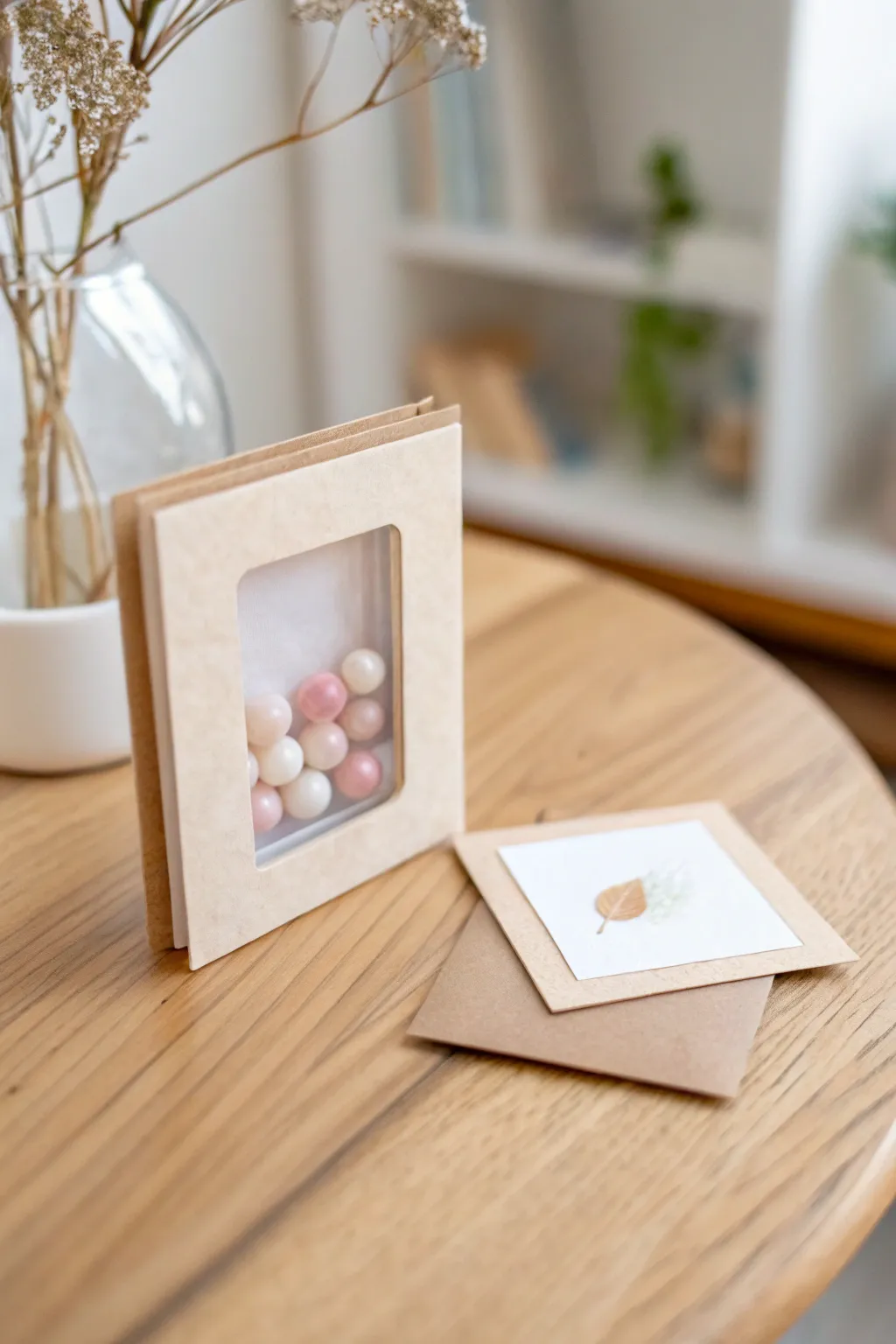 Discover the beauty of simplicity with this elegant minimalist shaker card.