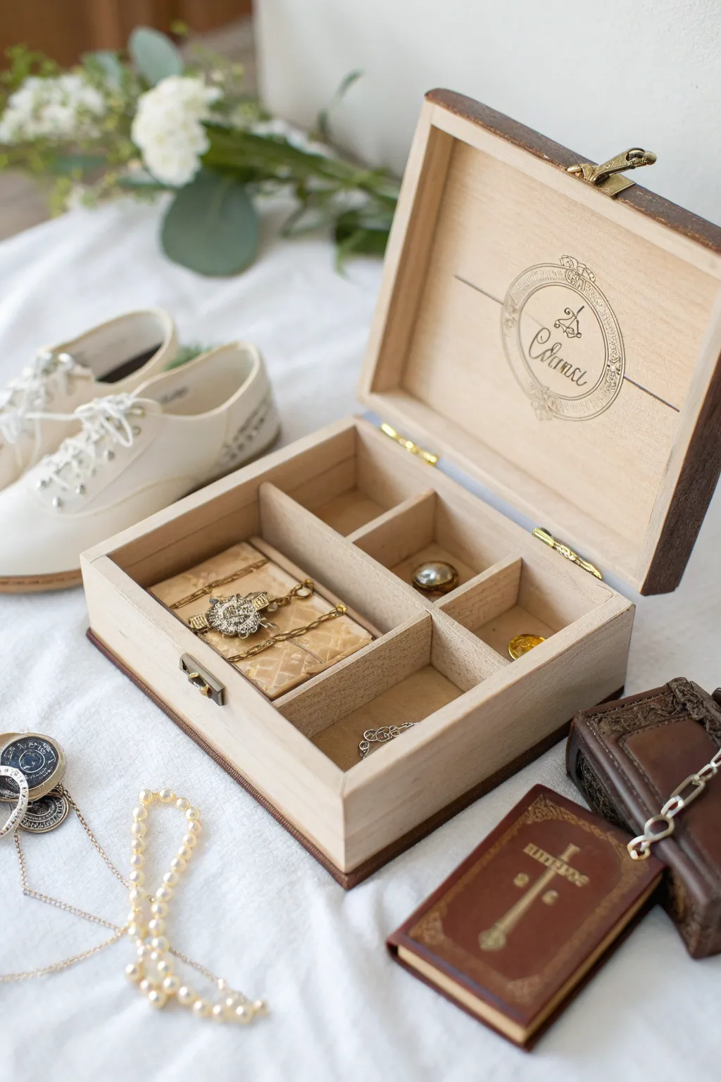 Craft a meaningful tribute with cherished keepsakes in a minimalist ofrenda box. #MemoriesInMiniature