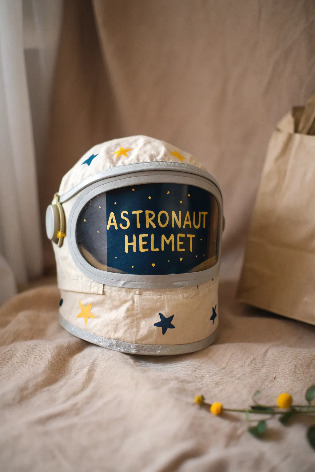 Blast off into imagination with this DIY astronaut helmet, where simplicity meets creativity!