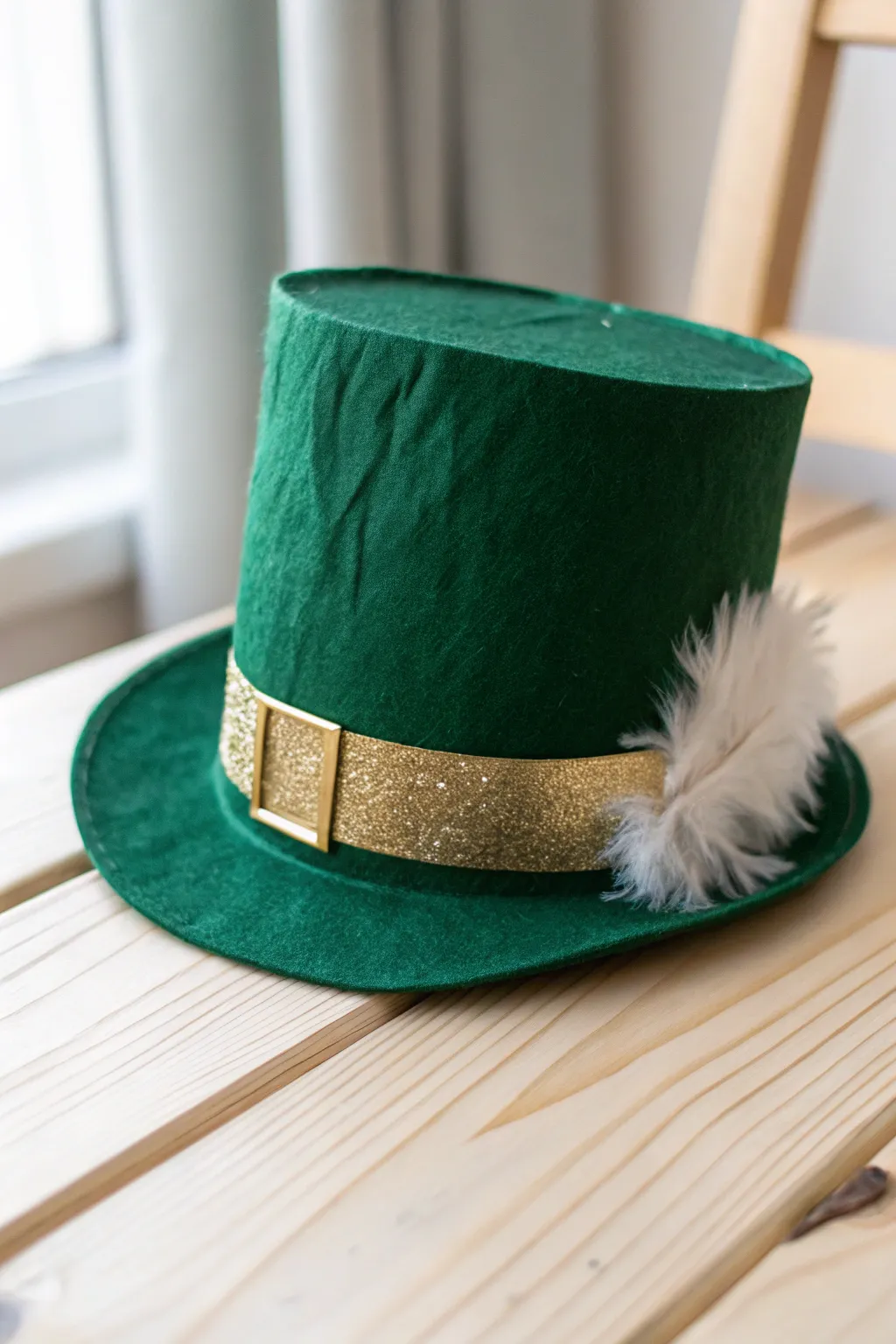 Celebrate St. Patrick's Day with this charming handcrafted leprechaun hat, a perfect blend of minimalist design and vibrant cheer!