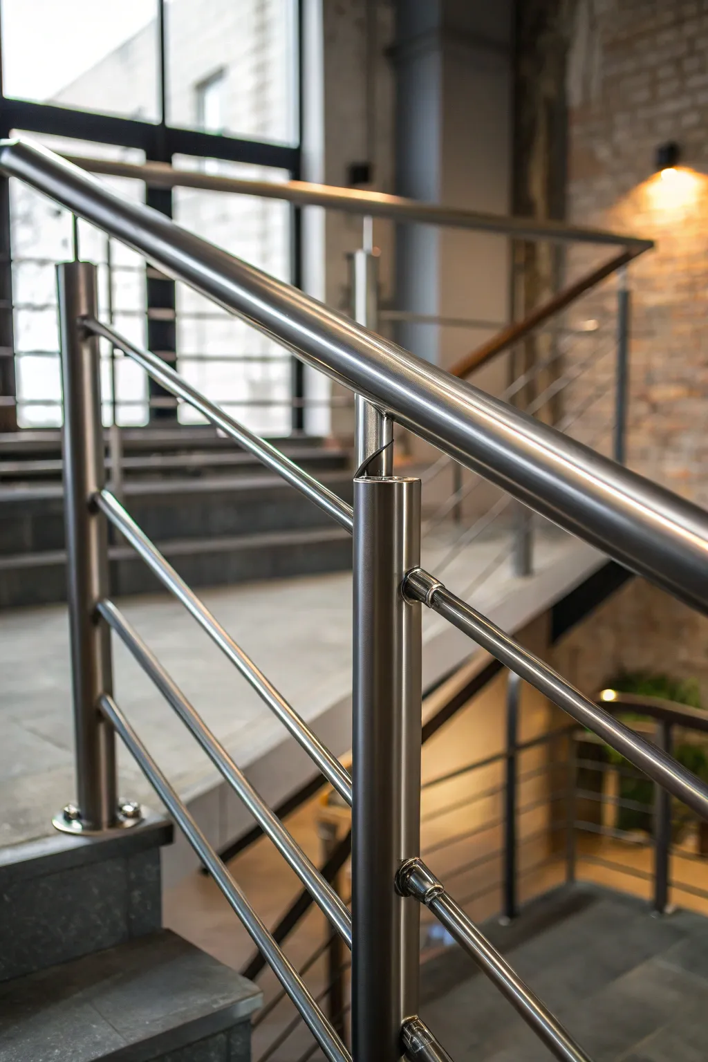 Elevate your space with the edgy elegance of steel railings for an industrial loft vibe.