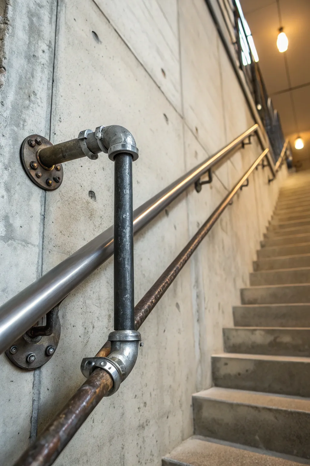 Add an edge to your space with industrial pipe railings—where raw meets refined.