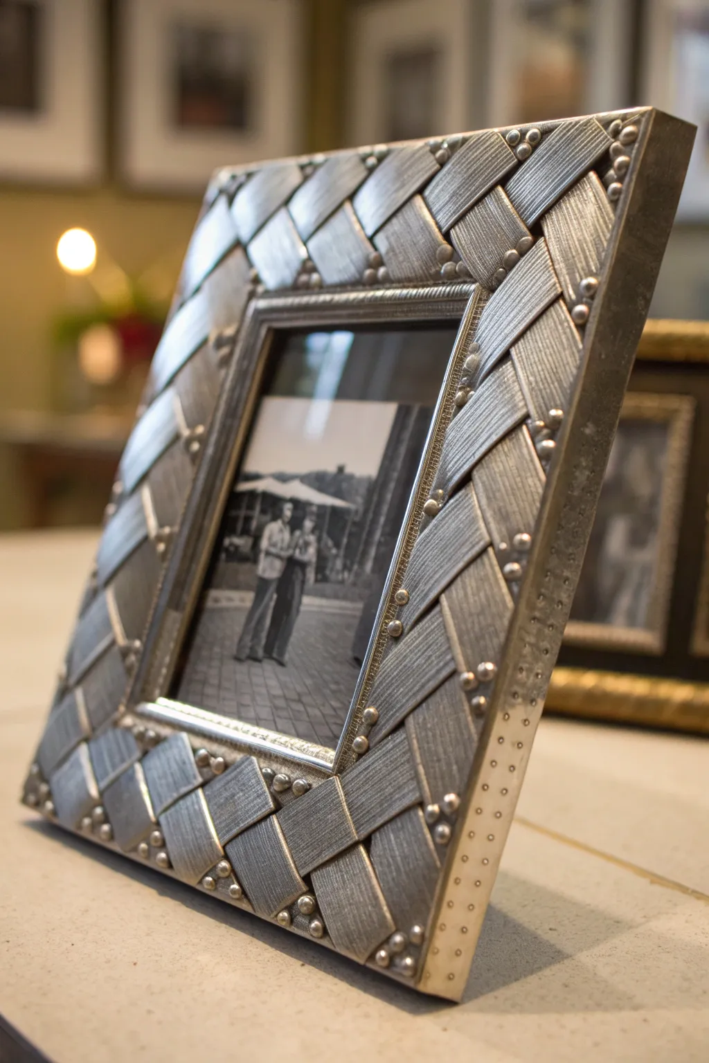 Industrial Elegance: Capture memories in steel.