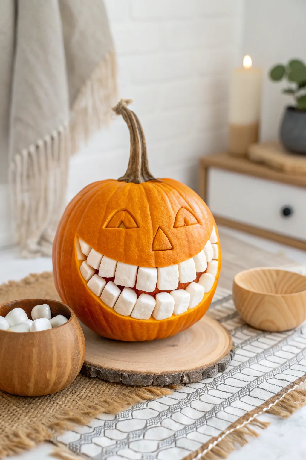 Embrace the humor of autumn with a pumpkin that really knows how to smile!