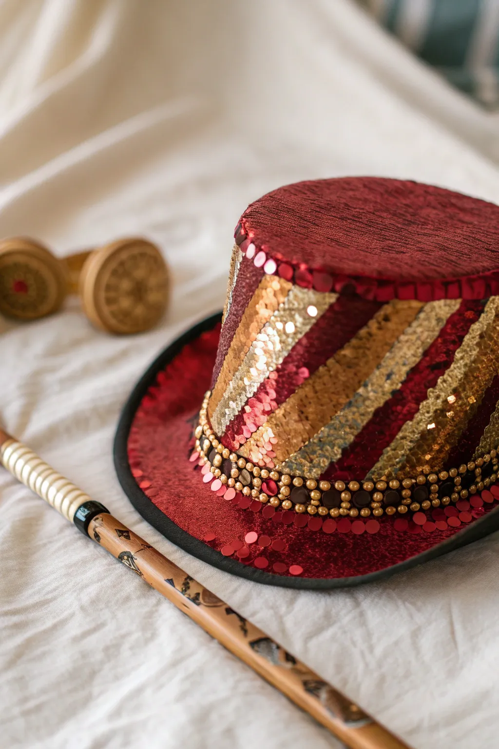 Step into the spotlight with stunning carnival charm and handcrafted elegance.