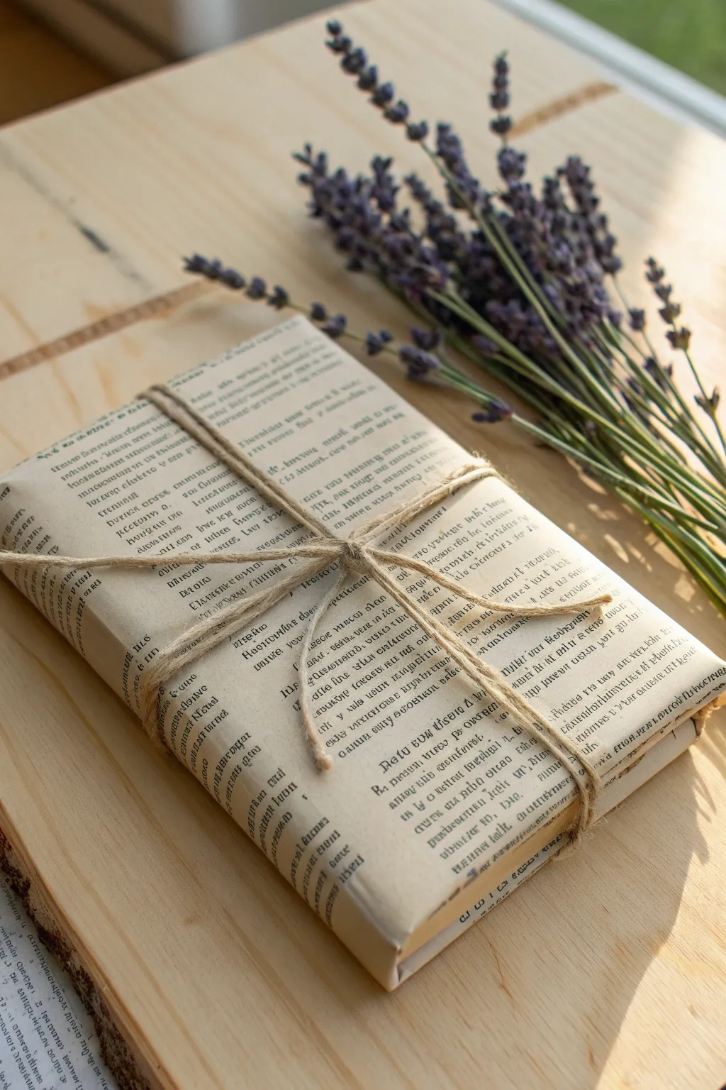 Give your gifts a literary touch with sustainable wrapping using old book pages—where elegance meets eco-consciousness.
