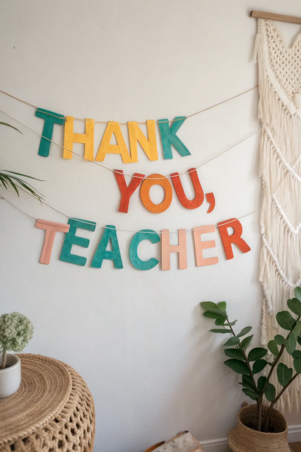 Celebrate your teacher's hard work with a vibrant and heartfelt classroom banner!