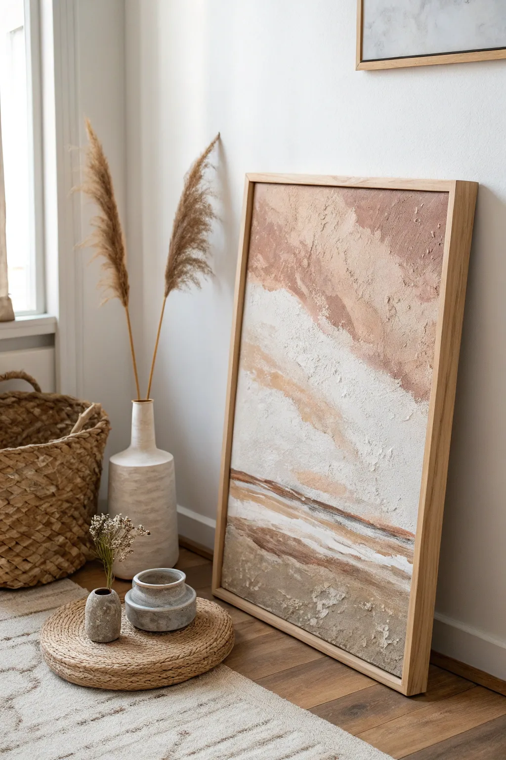 Discover the art of grainy textures: A minimalist masterpiece with earthy elegance.
