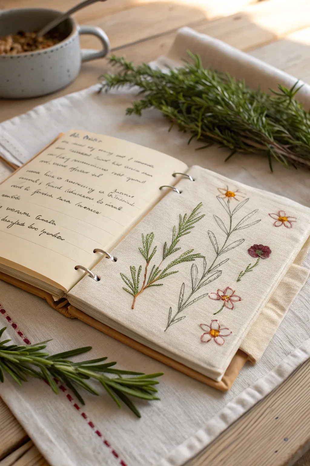 Craft a cherished keepsake with a handmade recipe book filled with family favorites.
