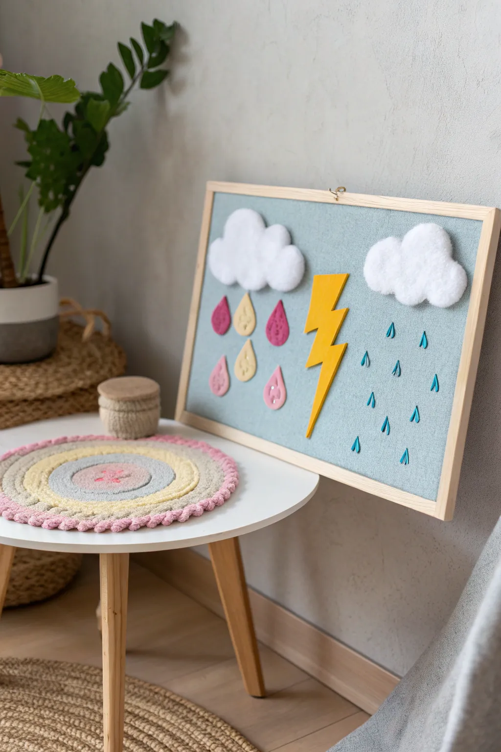 Unleash your creativity with this enchanting Thunderstorm Felt Board – where storytelling meets artistry.