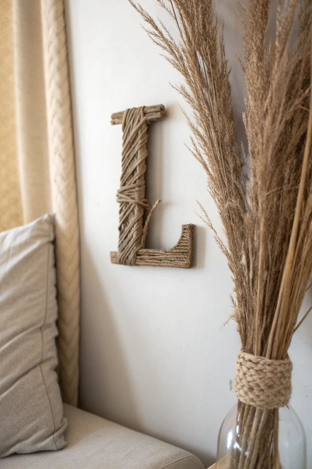 Embrace simplicity with a touch of nature: Twig letters that speak volumes.