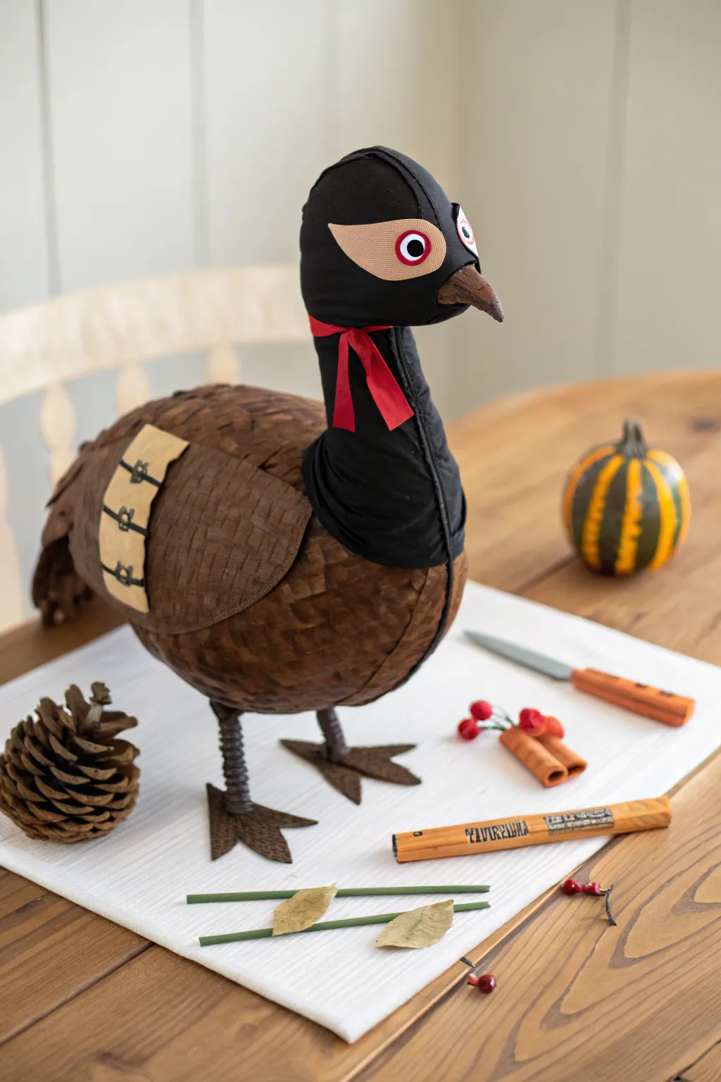 Unleash your inner ninja with this charming turkey disguise project, perfect for adding a playful touch to your décor!