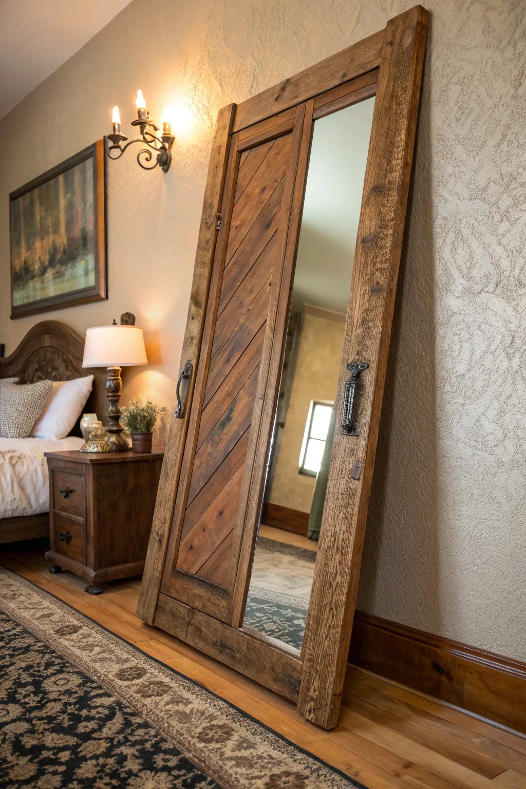 Elevate your space with a handcrafted floor mirror that blends history with elegance.