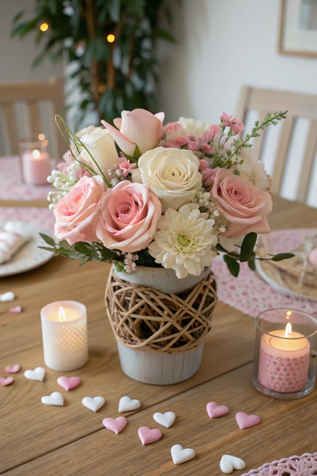 Elevate your Valentine's Day table with a touch of handcrafted elegance.
