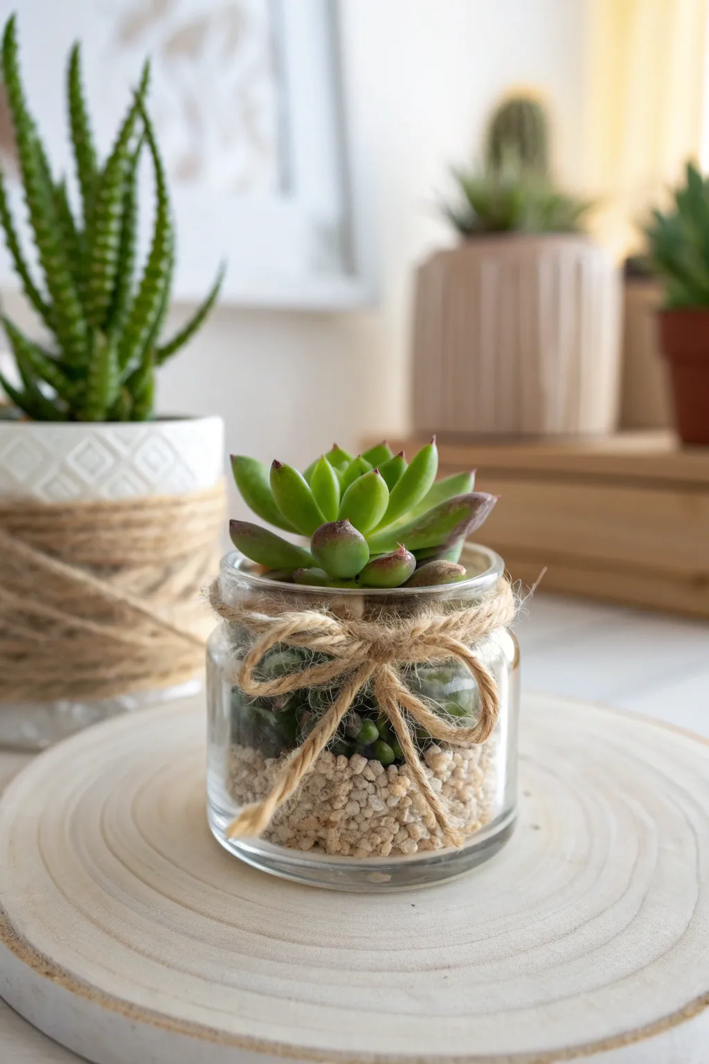 Add a touch of nature to your space with this charming succulent jar - the perfect Valentine’s Day gift!