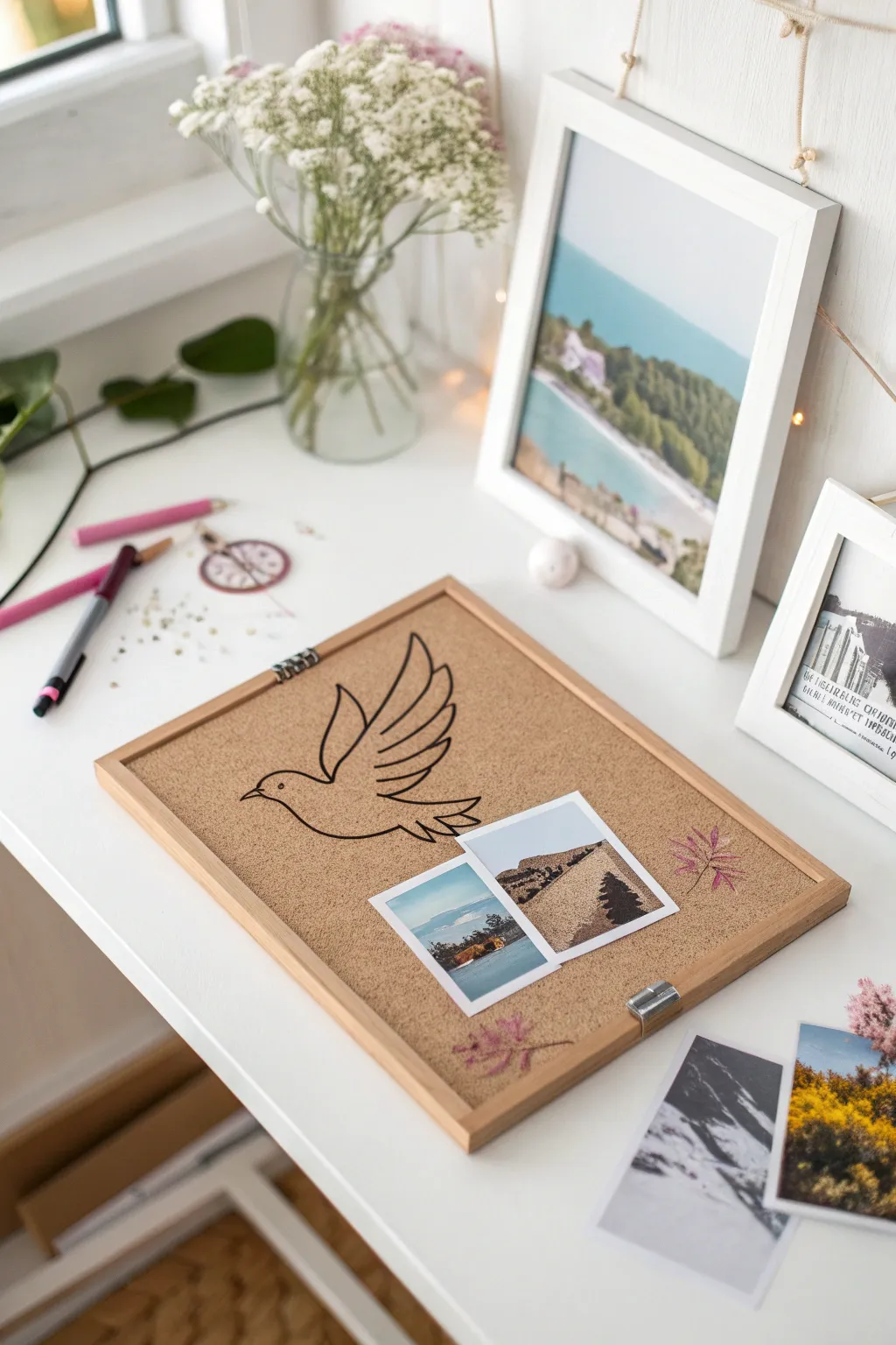 Personalize your vision board with meaningful icons—let your dreams take flight!
