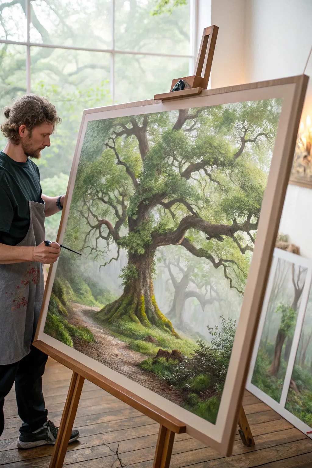 Dive into the enchanting embrace of a mystical forest, where simplicity meets natural beauty.