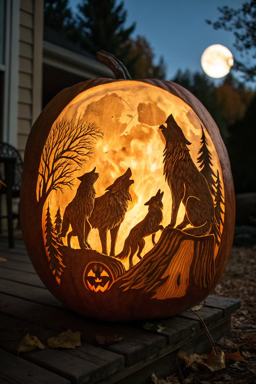 Harness the primal power of the werewolf pack in your pumpkin carving this season.