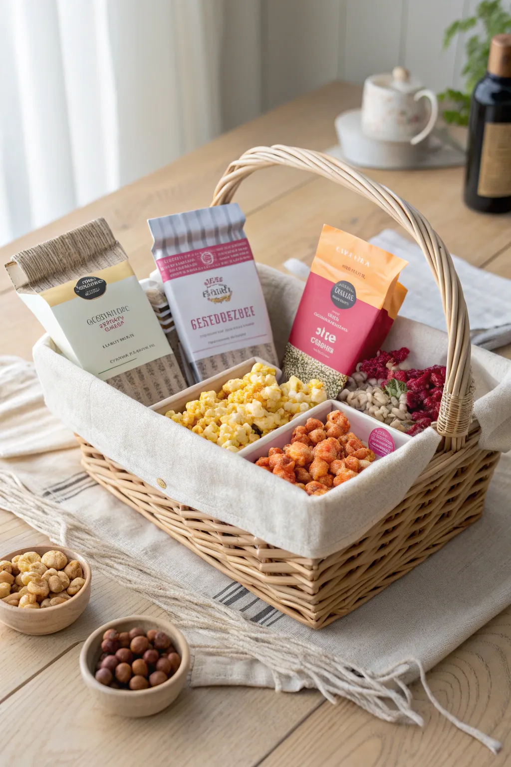 Indulge in gourmet treats that add a special touch to your cozy nights. 🍿✨