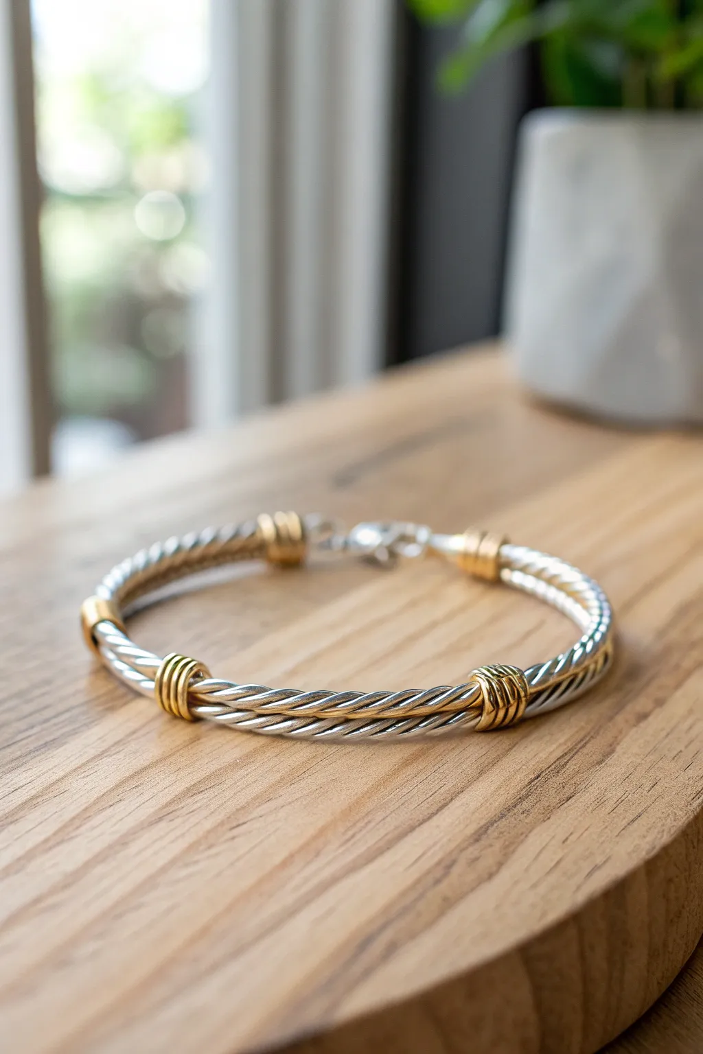 Embrace the Metallic Winter Glow: A touch of silver and gold for those serene winter days.