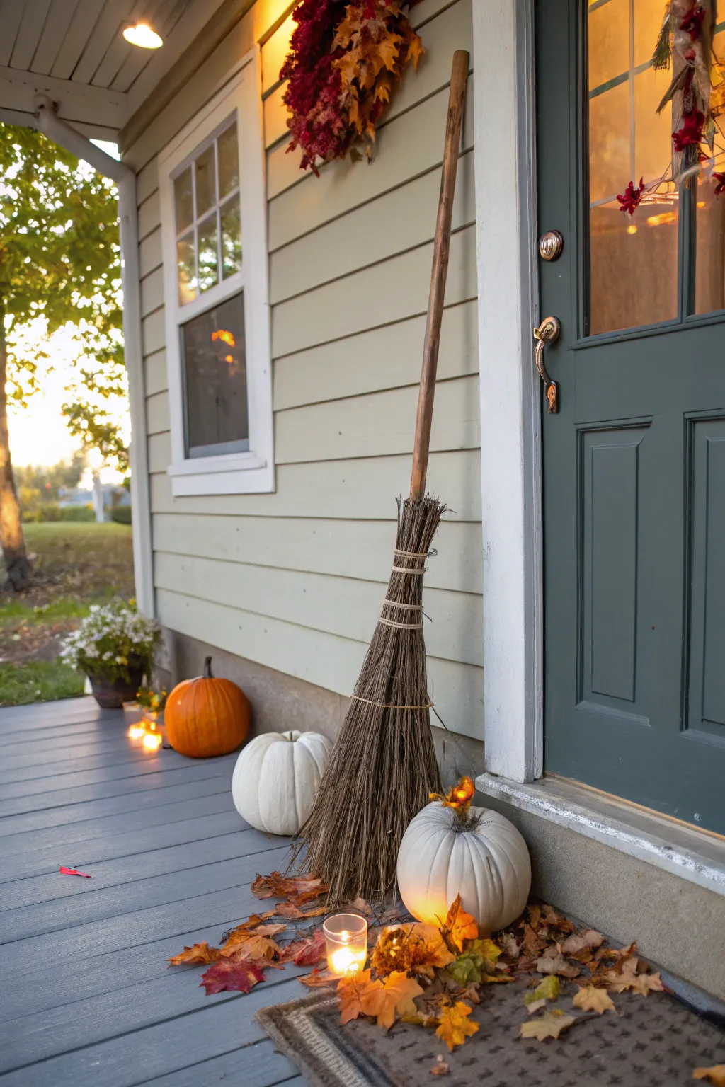 Chic and affordable: Make witch brooms with budget-friendly materials.