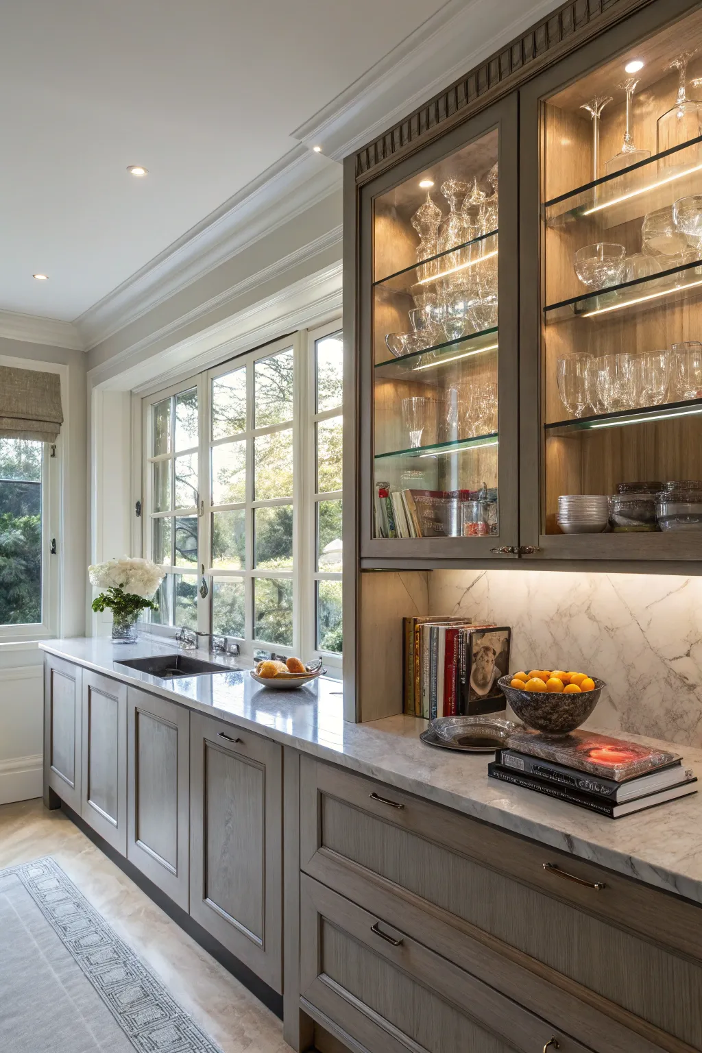 Crystals add beauty and positive energy to the kitchen.