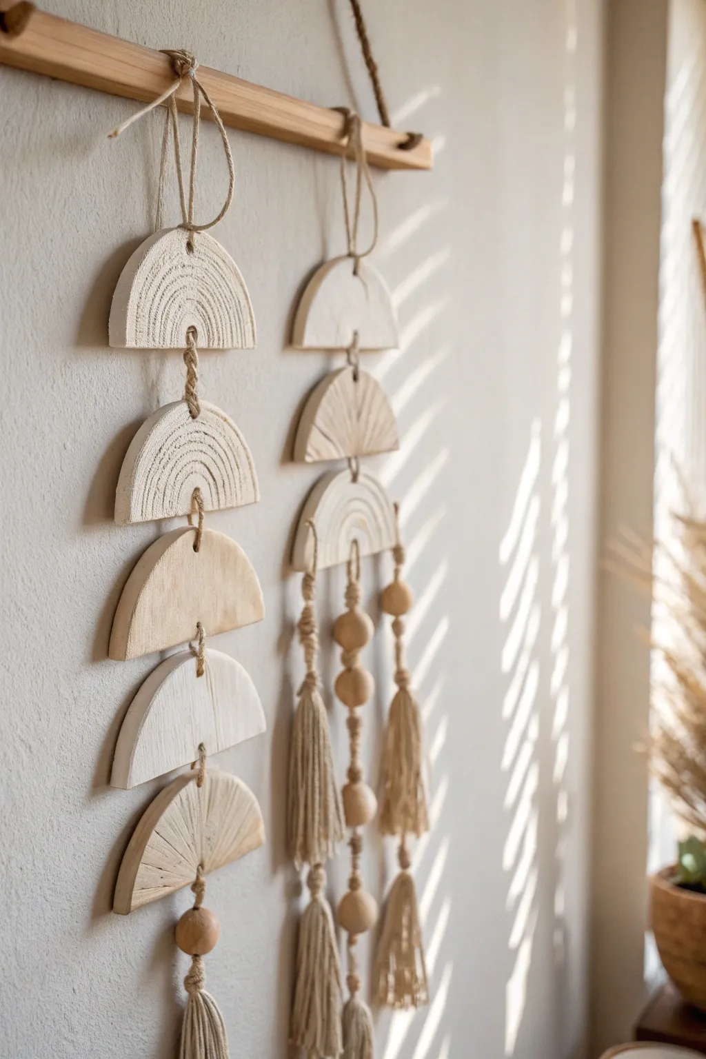 Elevate your space with the serene beauty of handcrafted clay wall art.