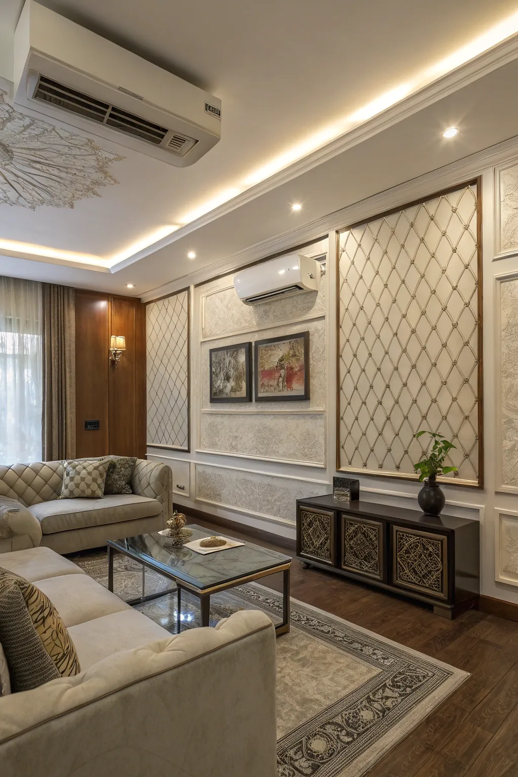 Blend your AC unit seamlessly with matching wall panels.