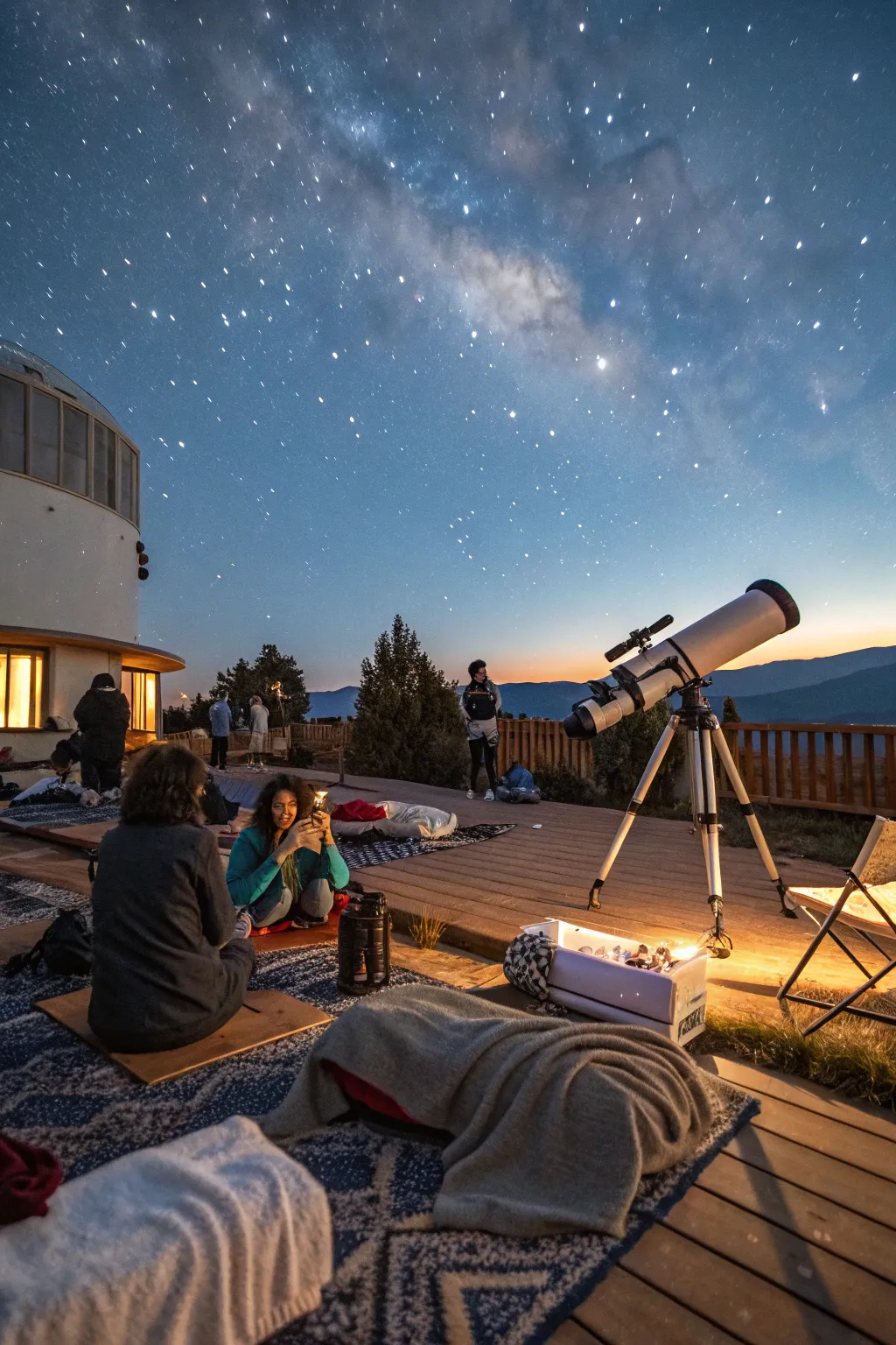 Embrace the beauty of the cosmos with a starry night gathering.
