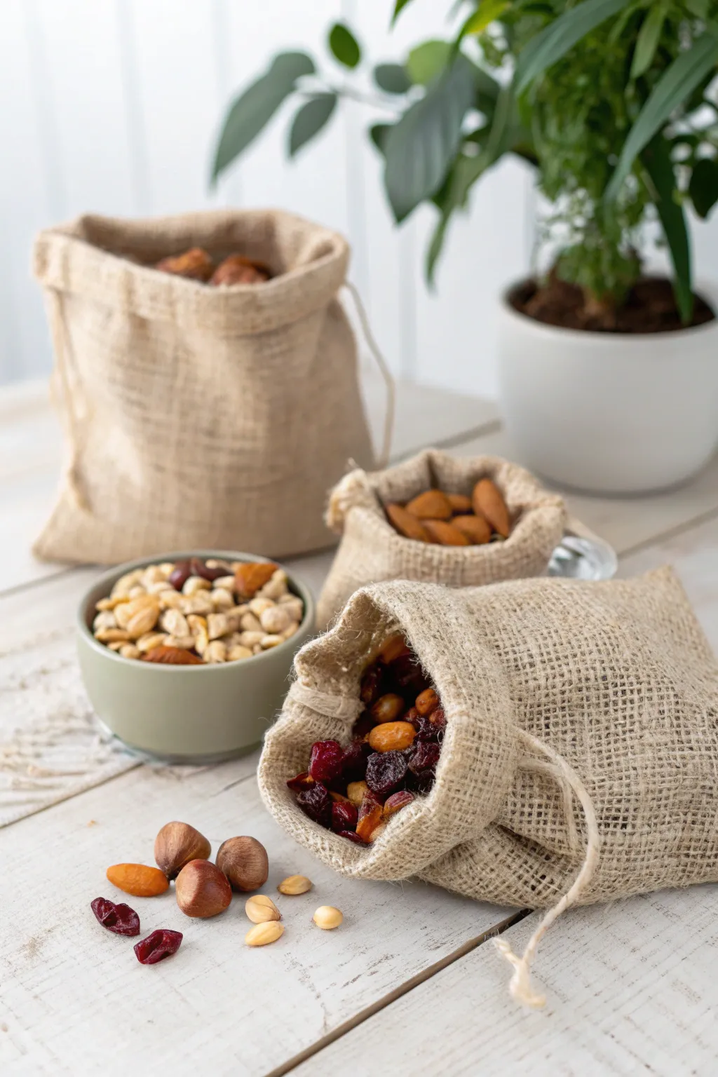Elevate your party favors with eco-friendly snack bags filled with wholesome goodness. 🌿✨
