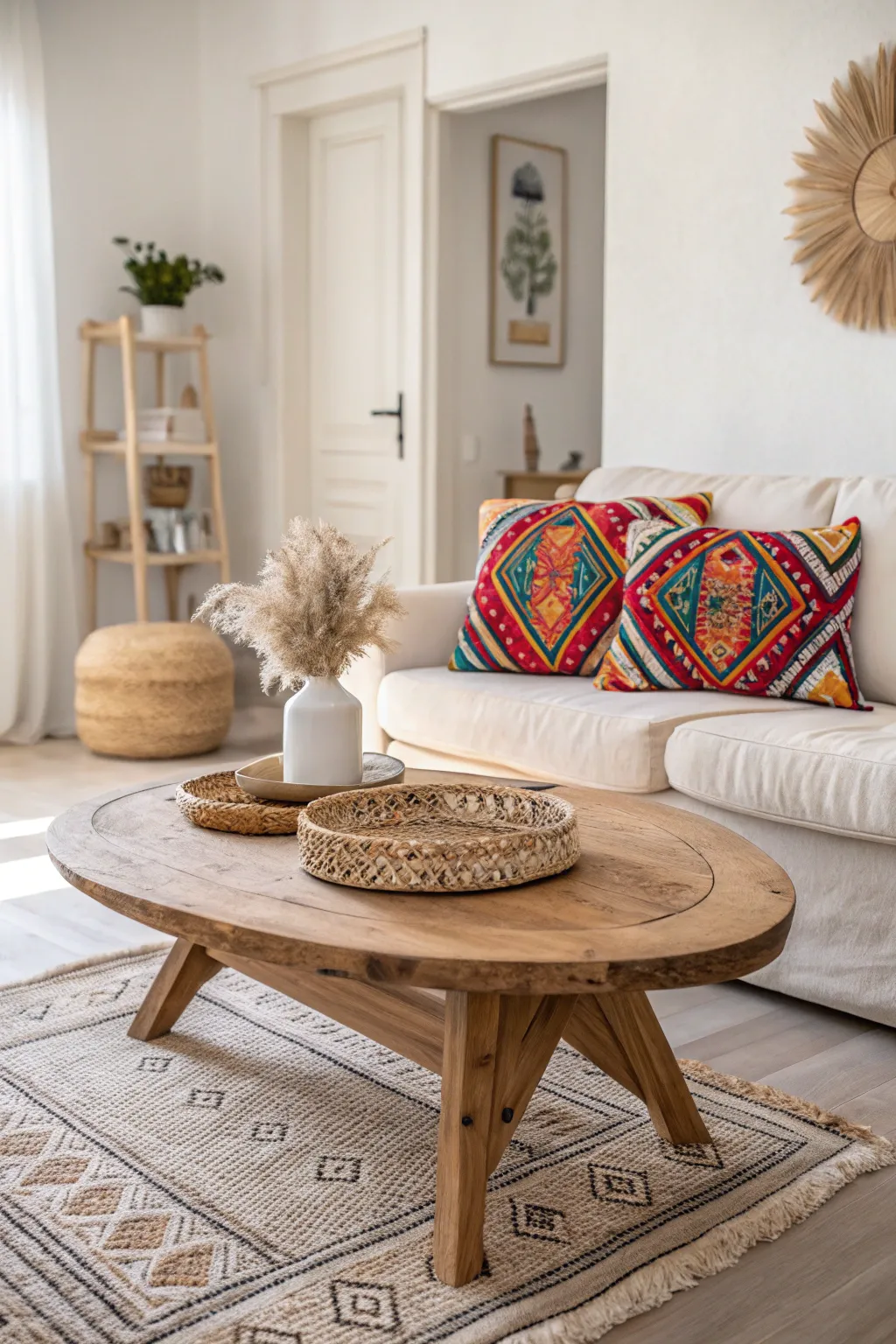 Transform your space with a pop of color and artisanal charm. #HomeRefresh #ScandiBoho