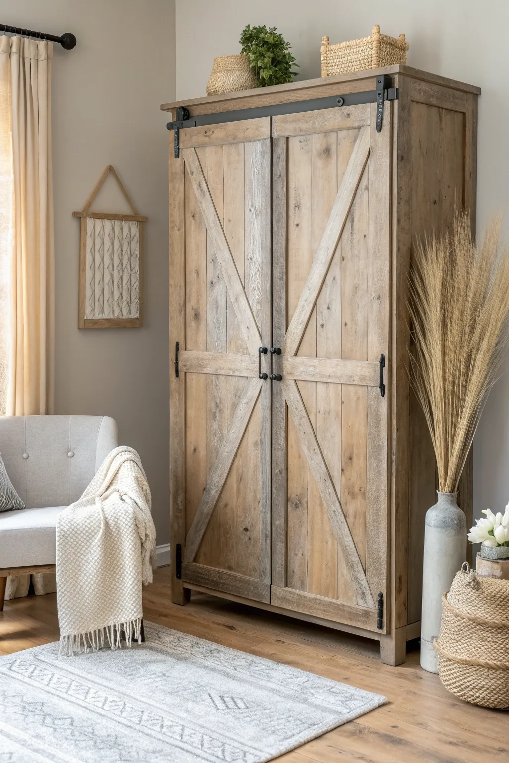 Transform your space with a touch of farmhouse elegance. Embrace the beauty of barn doors. 🌾✨