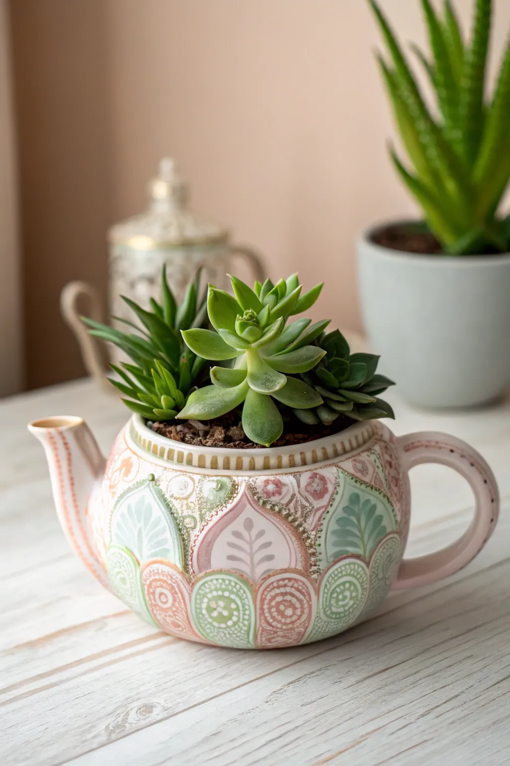 Breathe new life into vintage finds with charming upcycled planters.
