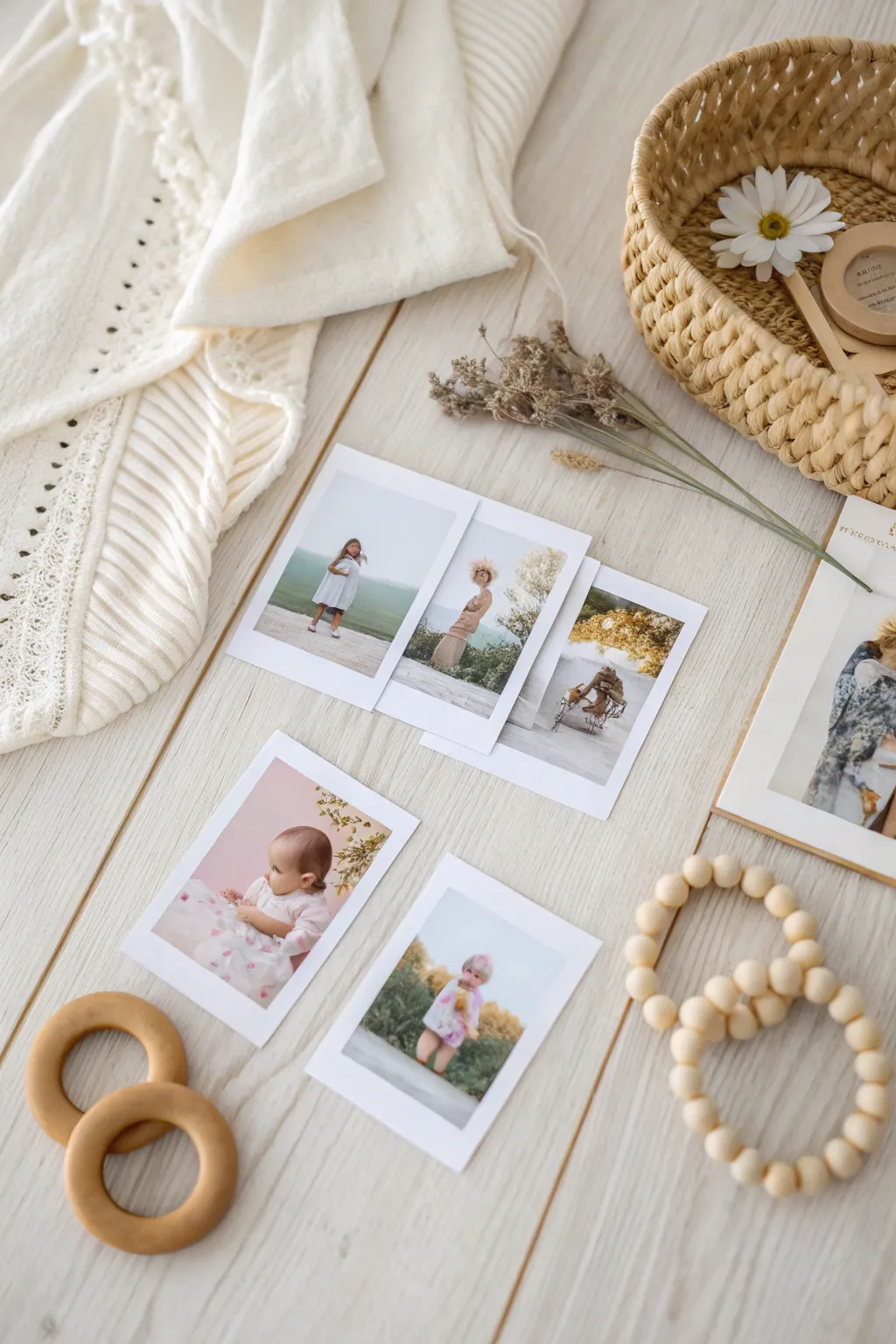 Celebrate the charm of everyday moments with a minimalist baby collage.