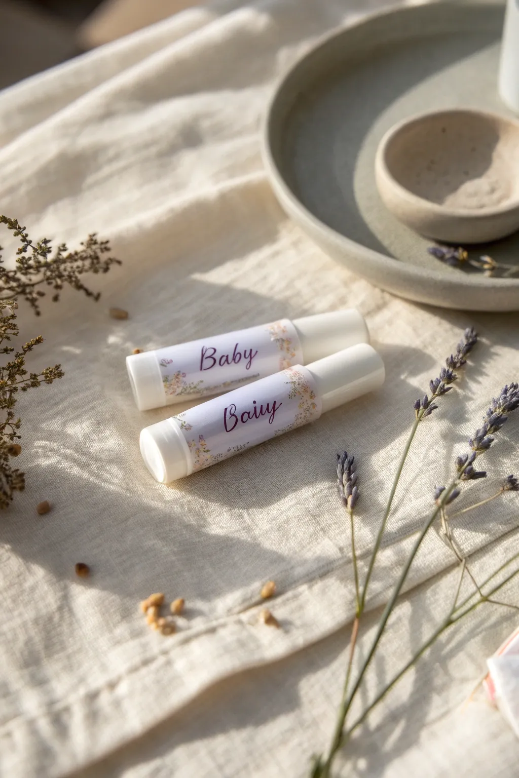 Delight guests with personalized lip balm favors, merging practicality with artisanal elegance.