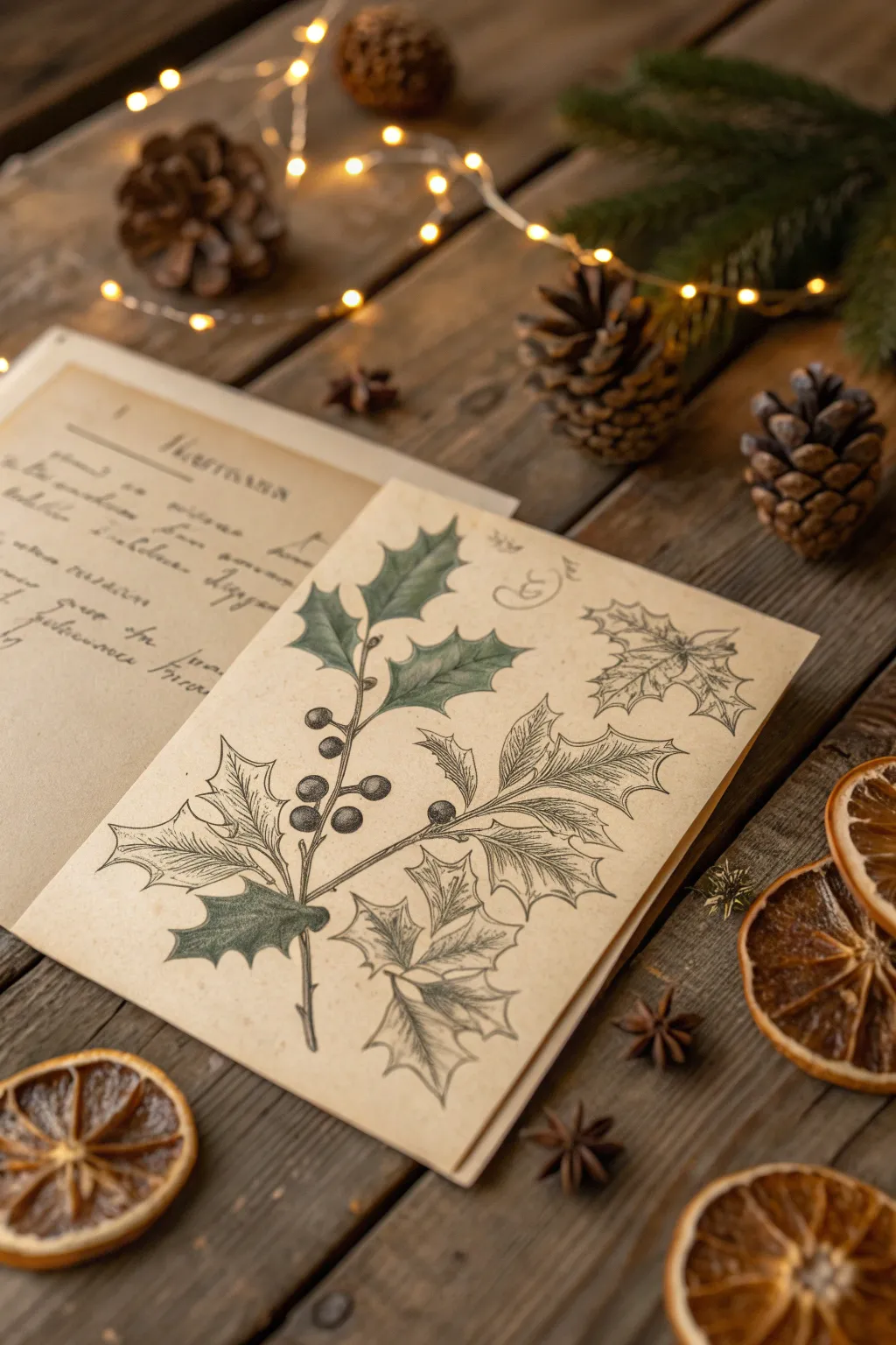 Capture the charm of a vintage Christmas with nostalgia and natural beauty.