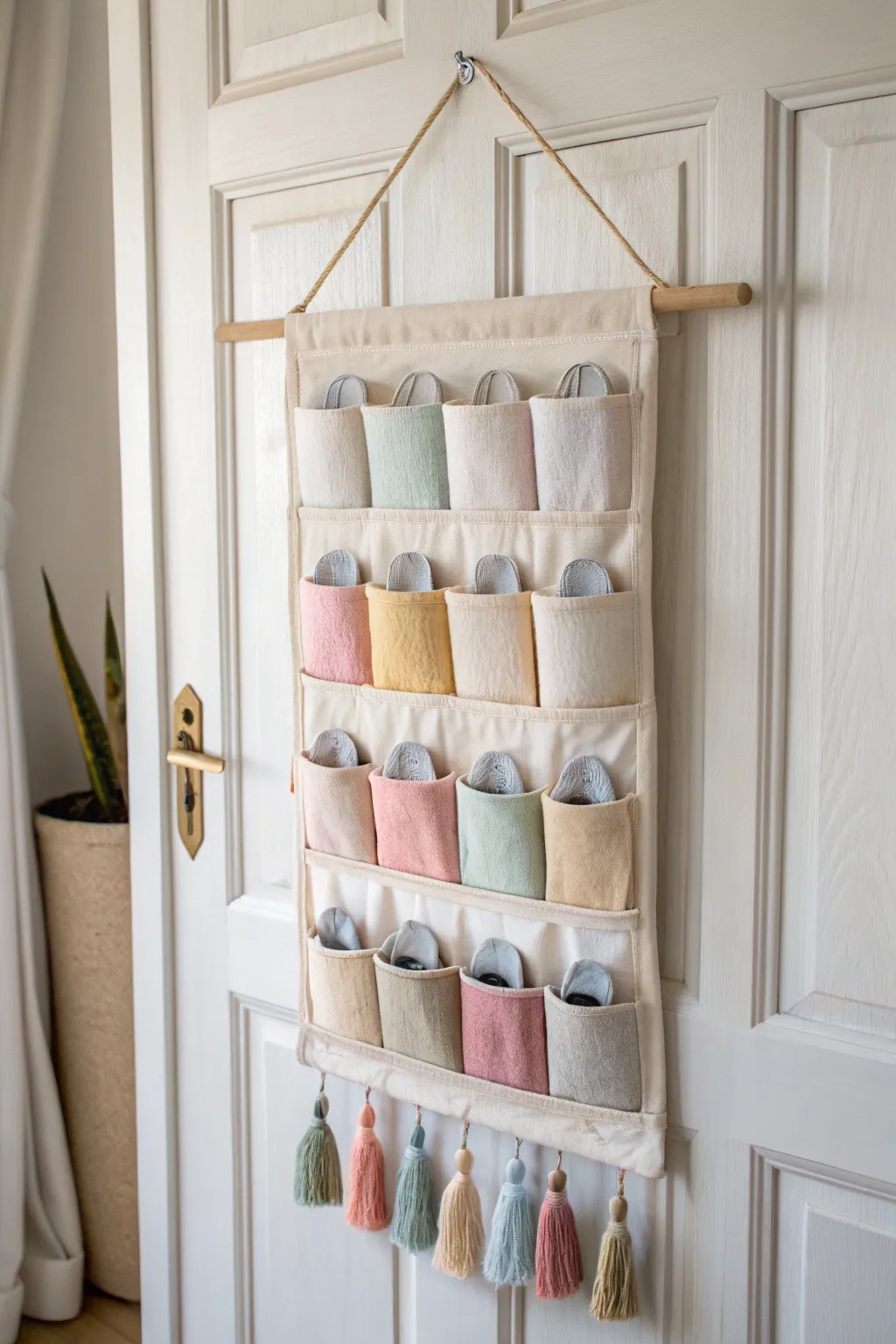 Transform any door into a chic storage solution with this minimalist organizer—perfect for band-aids and more!