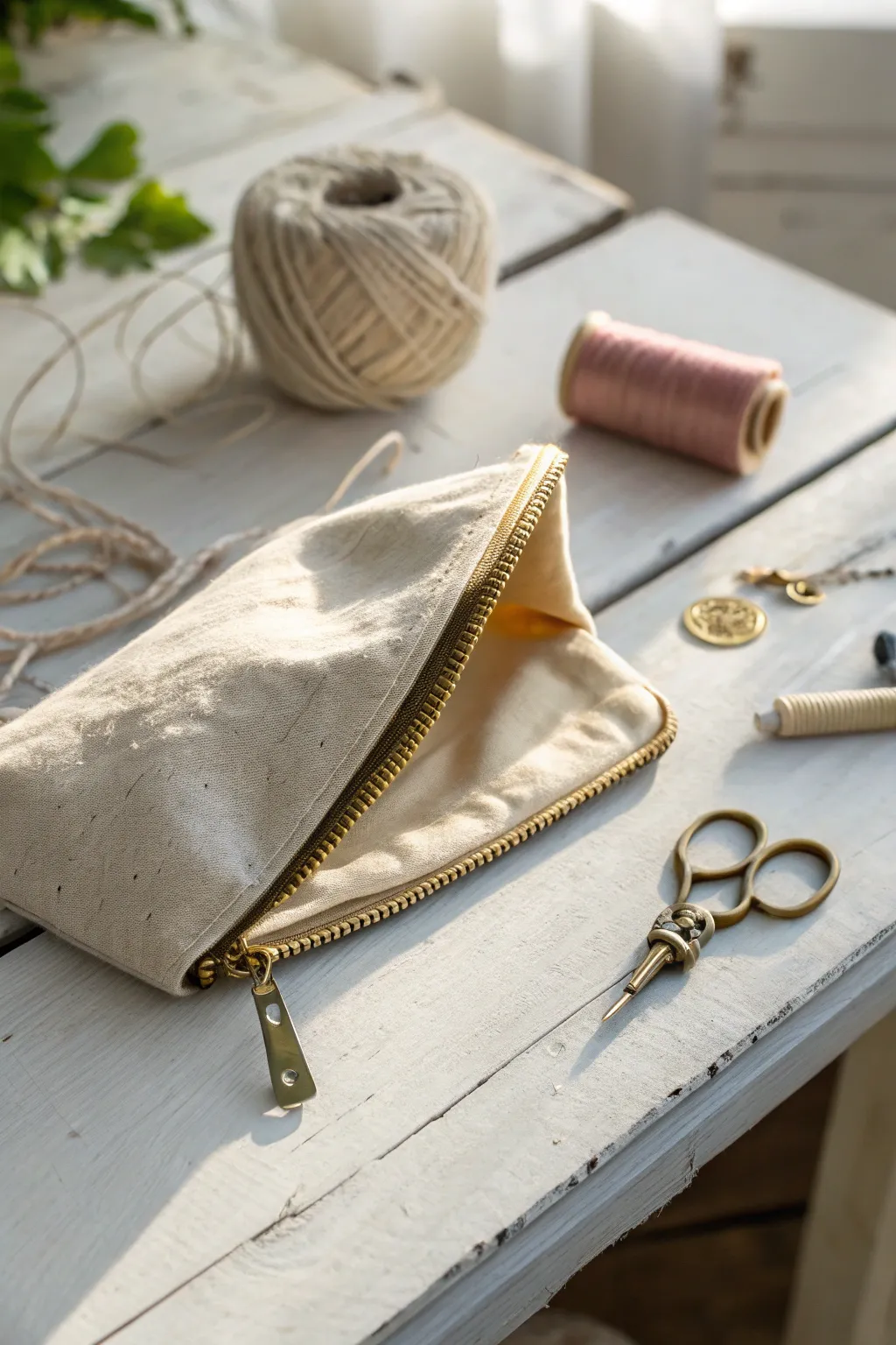 Embrace simplicity and charm with this beginner-friendly zipper pouch project, perfect for your sewing journey.