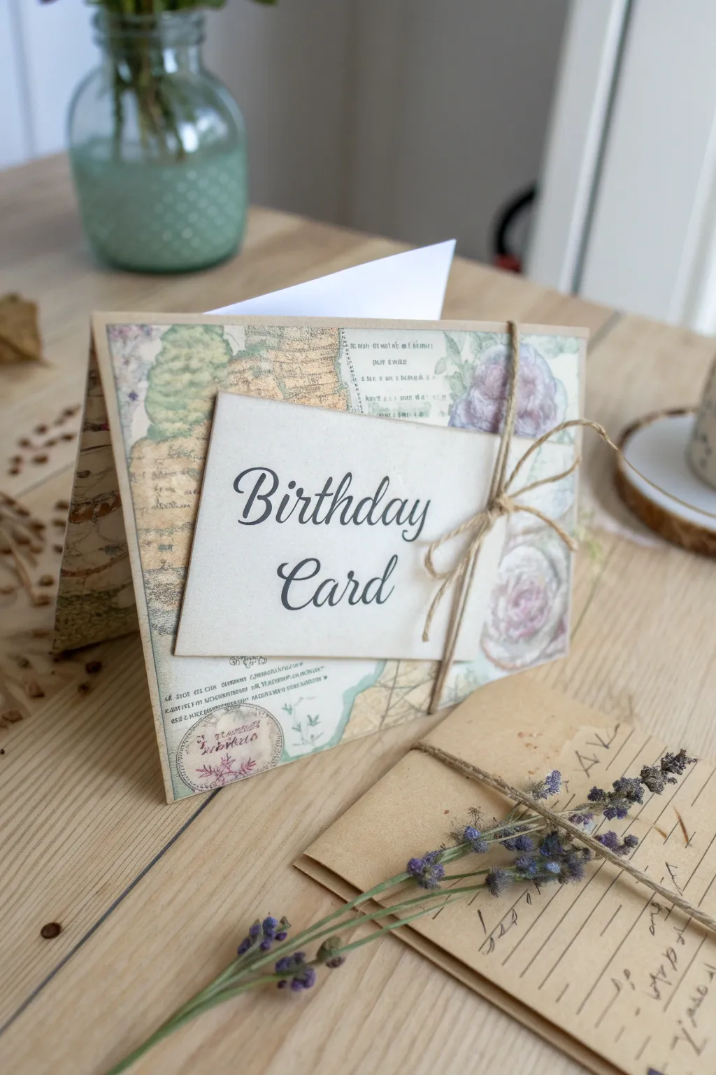 Timeless charm: a vintage-inspired card crafted with love and nostalgia.